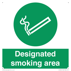 Designated smoking area